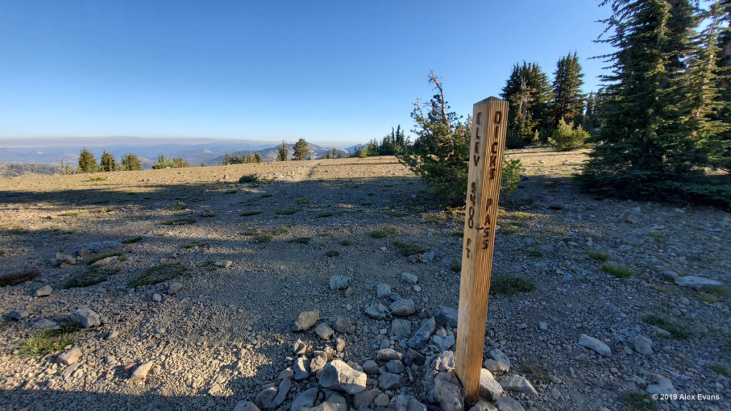 Signage at Dicks Pass on the PCT