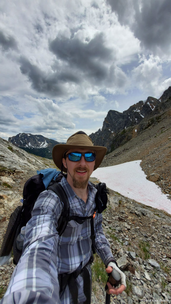 Alex Evans in Woody Pass on the PCT