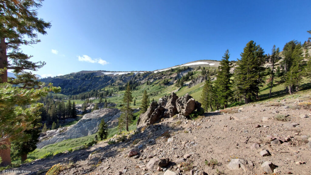 Ridge near Showers Lake in California