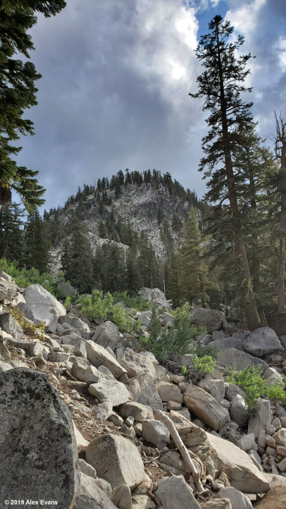 Storm clouds over the Sierra