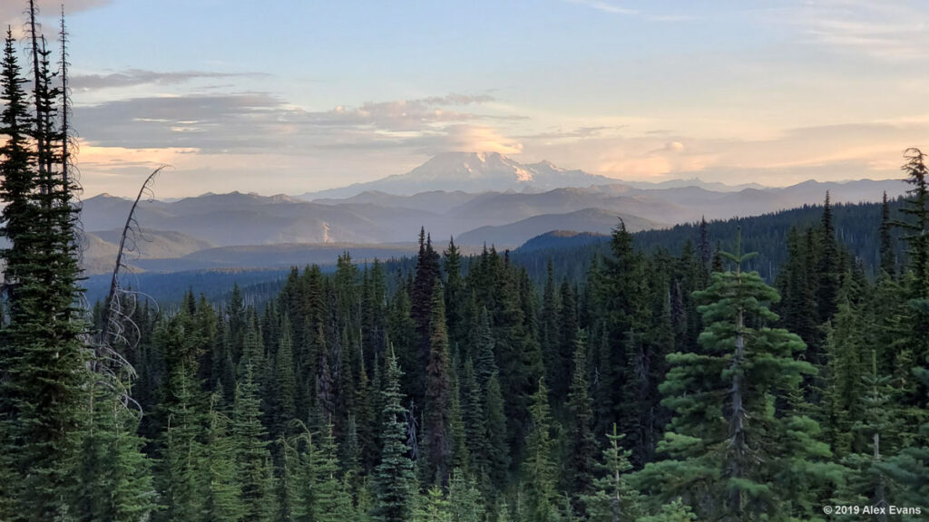 Mt Rainier at sunrise